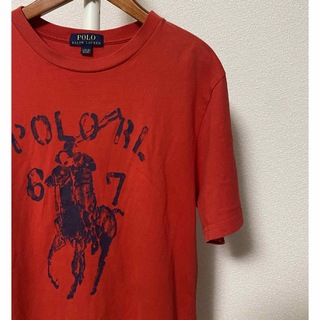 ポロラルフローレン(POLO RALPH LAUREN)のラルフローレン レディース Tシャツ ビックロゴ 160 赤 レッド(Tシャツ(半袖/袖なし))