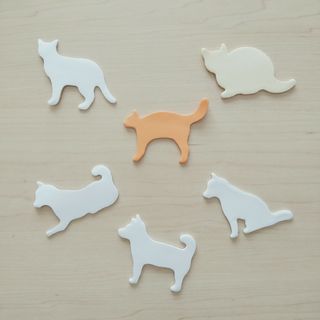 ねこ いぬ ふせん 猫 犬 付箋 大人文具 クーポン消化 ポイント消化301円(ノート/メモ帳/ふせん)