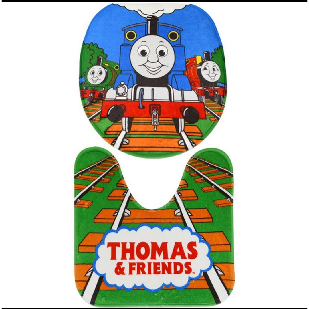 THOMAS(トーマス)の機関車トーマス トイレマット トイレカバー トイトレ トイレトレーニング キッズ/ベビー/マタニティのおむつ/トイレ用品(その他)の商品写真