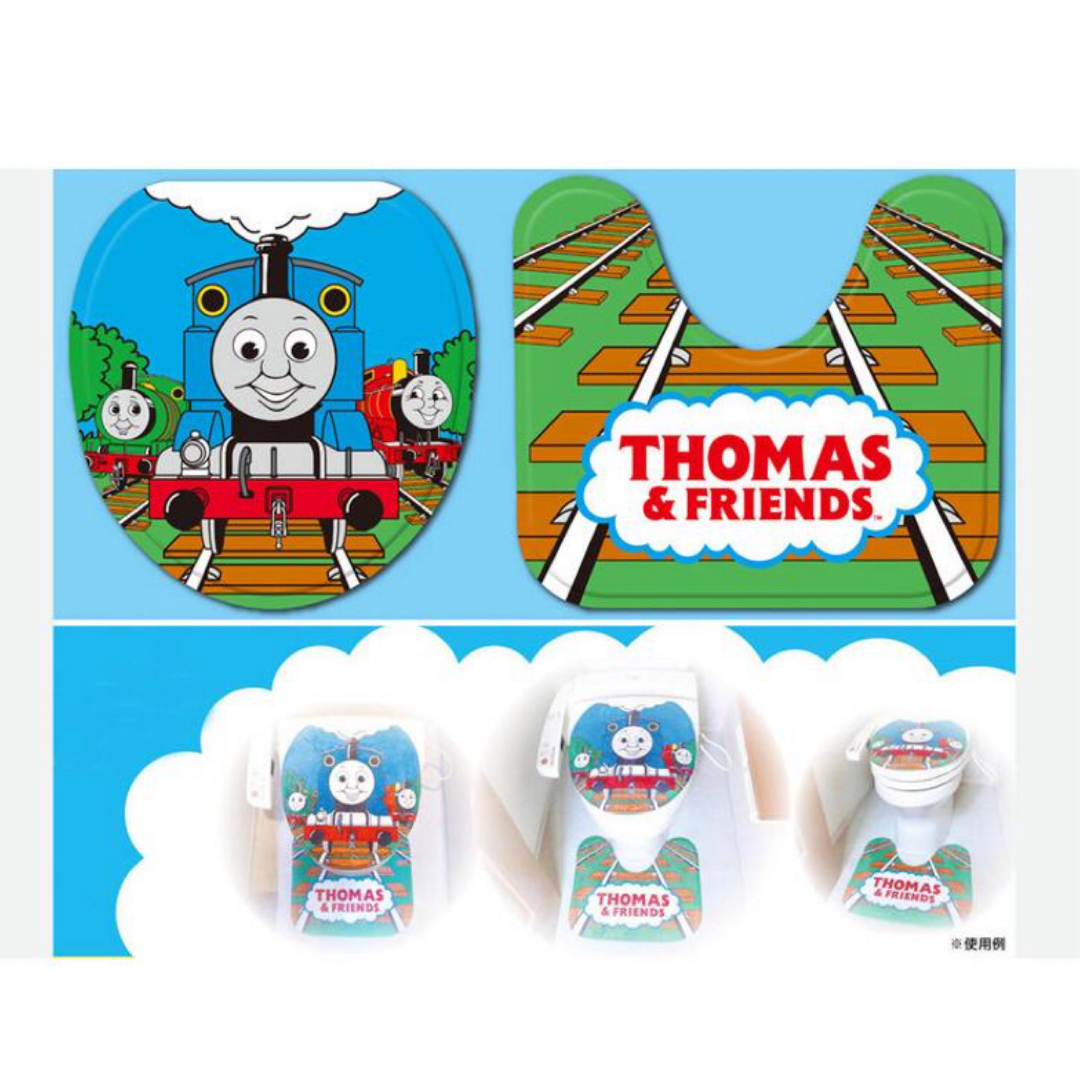 THOMAS(トーマス)の機関車トーマス トイレマット トイレカバー トイトレ トイレトレーニング キッズ/ベビー/マタニティのおむつ/トイレ用品(その他)の商品写真