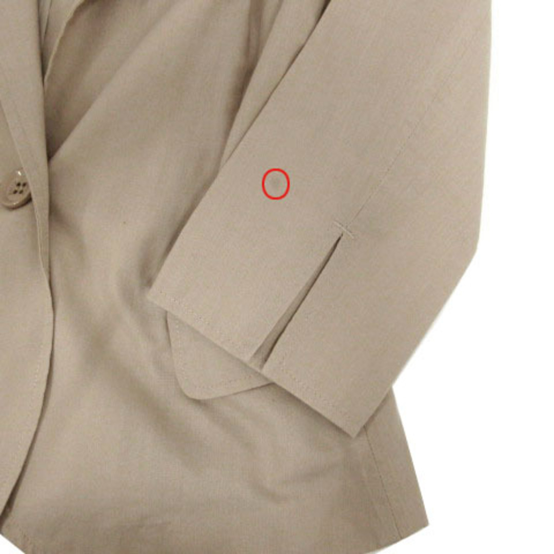ketty(ケティ)のKETTY ジャケット テーラード 七分袖 薄手 茶系 ベージュブラウン 2 レディースのジャケット/アウター(その他)の商品写真