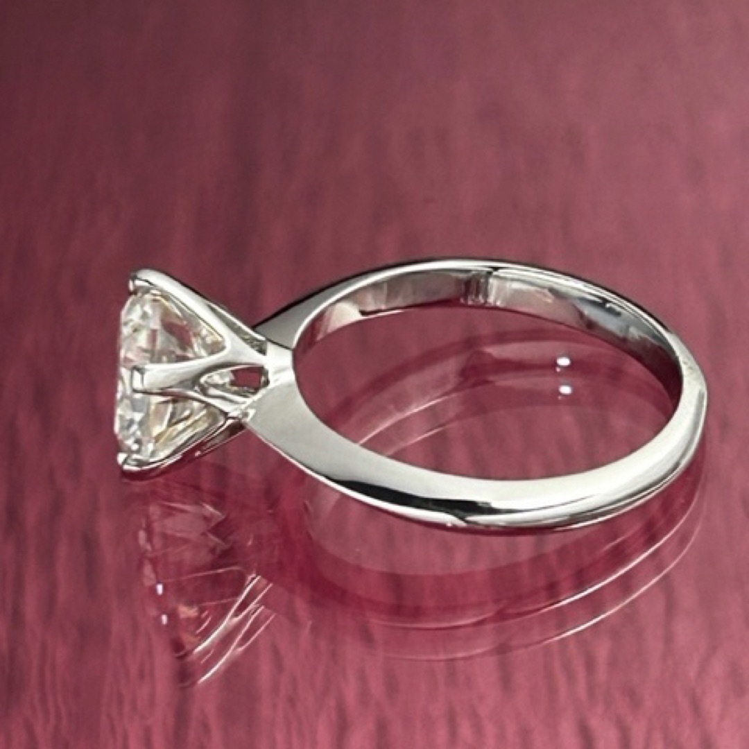 MR19／10号 3ct 3カラット 9㎜ モアサナイト リング 925 レディースのアクセサリー(リング(指輪))の商品写真