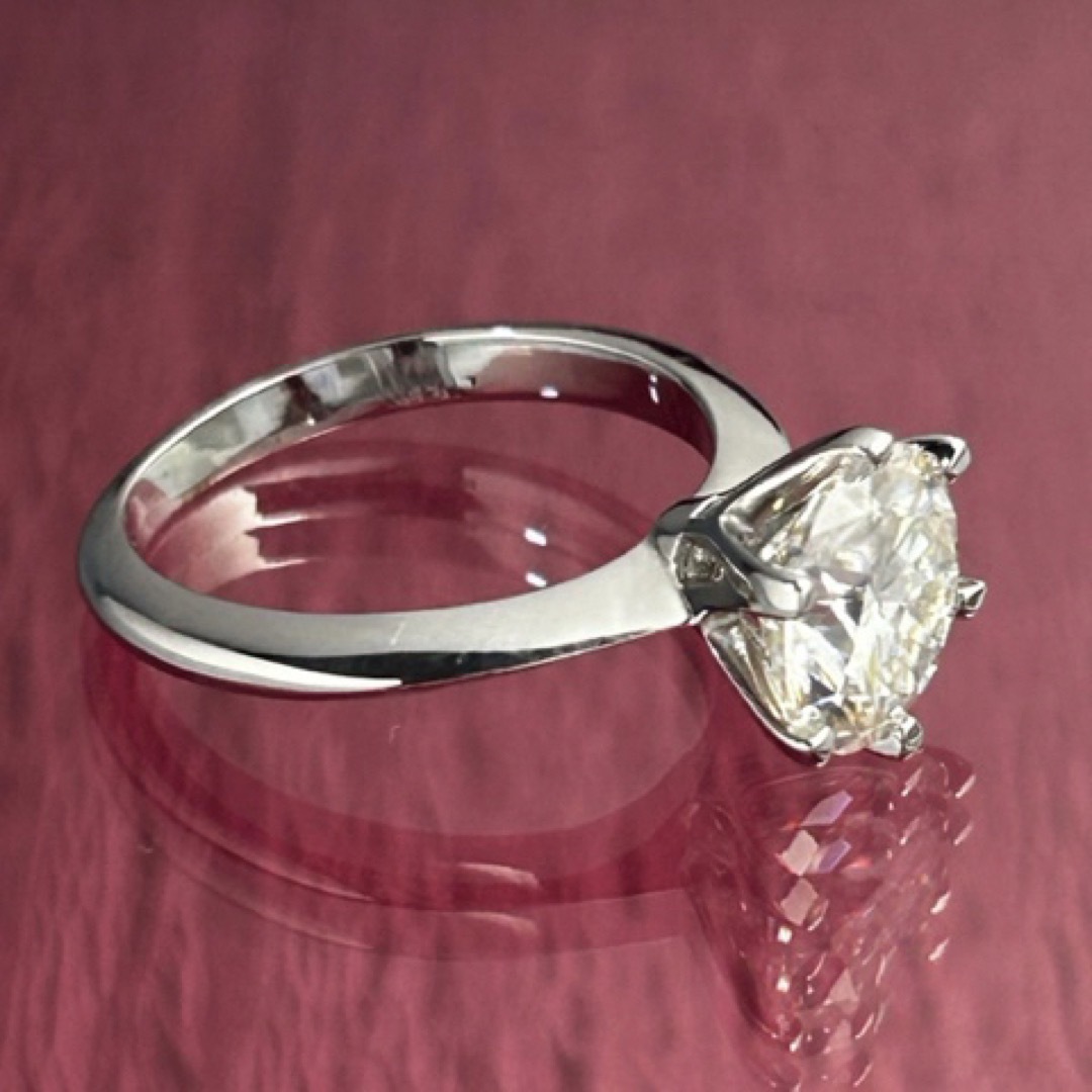 MR19／10号 3ct 3カラット 9㎜ モアサナイト リング 925 レディースのアクセサリー(リング(指輪))の商品写真