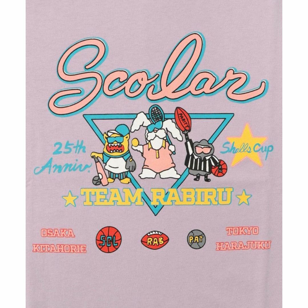 ScoLar(スカラー)のスカラー 142618 ScoLar25周年記念杯 スポーツ大会プリントTシャツ レディースのトップス(Tシャツ(半袖/袖なし))の商品写真