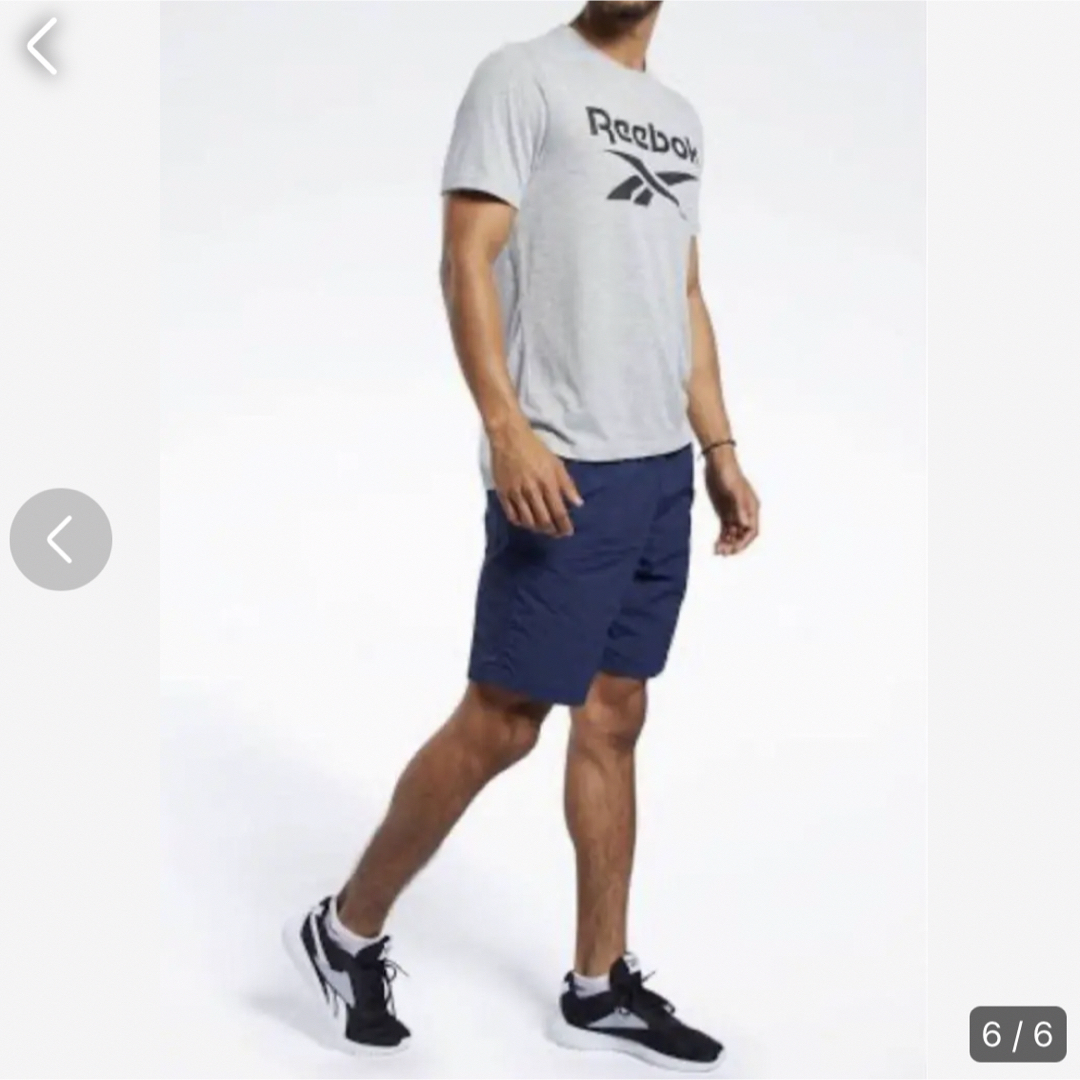 Reebok(リーボック)のReebok リーボック　メンズ　半袖Tシャツ　グレー　S ロゴTシャツ　春　夏 メンズのトップス(Tシャツ/カットソー(半袖/袖なし))の商品写真