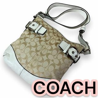 コーチ(COACH)の大人気　シグネチャー　ショルダーバッグ　2way　キャンバスレザーコンビ(ショルダーバッグ)