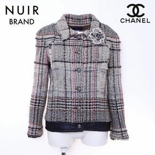 シャネル(CHANEL)のシャネル CHANEL ココボタン ツイード カメリア コサージュ 付き05A ジャケット(その他)