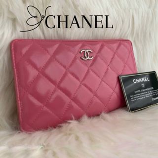 CHANEL - シャネル CHANELマトラッセ ココマーク キルティング ラムスキン ピンク