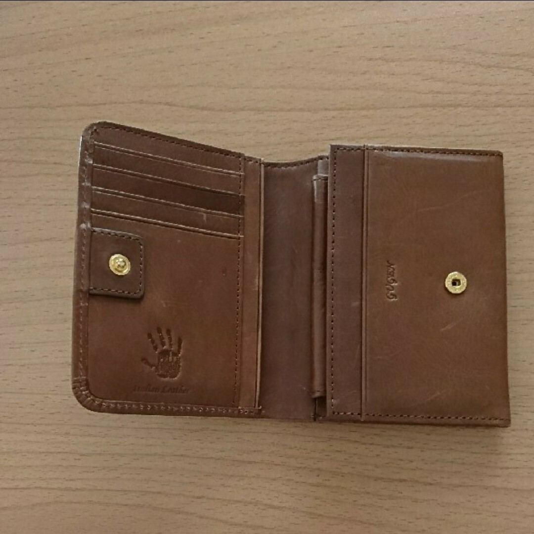 本革 二つ折り財布 レディースのファッション小物(財布)の商品写真