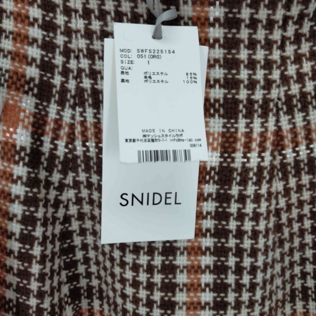 SNIDEL(スナイデル)のsnidel(スナイデル) ロービングチェックヘムフレアスカート レディース レディースのスカート(その他)の商品写真