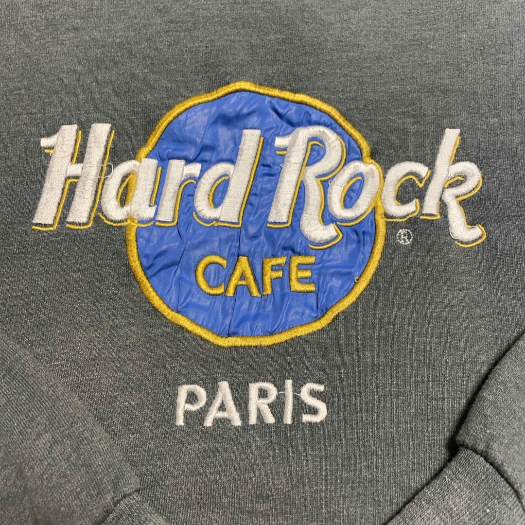 Hard Rock CAFE(ハードロックカフェ)の90s ハードロックカフェ スウェット L グレー USA製 ヴィンテージ メンズのトップス(スウェット)の商品写真