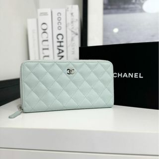 シャネル(CHANEL)のCHANEL シャネル マトラッセ キャビアスキン ラウンドジップウォレット (財布)