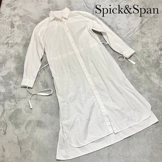 スピックアンドスパン(Spick & Span)のSpick&Span  スピックアンドスパン☆ロングシャツワンピース　ホワイト(ロングワンピース/マキシワンピース)