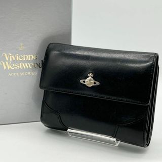 ヴィヴィアンウエストウッド(Vivienne Westwood)の✨良品✨VivienneWestwood 三つ折財布 がま口財布 ブラック(財布)