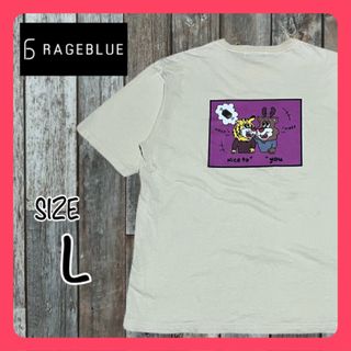 レイジブルー(RAGEBLUE)のRAGE BLUE レイジブルー メンズ 半袖Tシャツ ベージュ Lサイズ (Tシャツ/カットソー(半袖/袖なし))