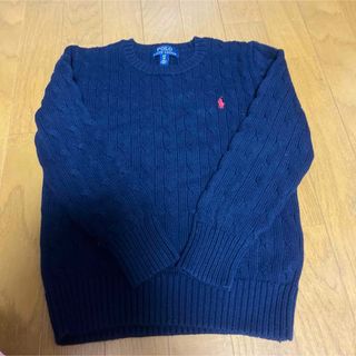 ポロラルフローレン(POLO RALPH LAUREN)のポロラルフローレン　ネイビー　セーター　130くらい　8歳サイズ(ニット)