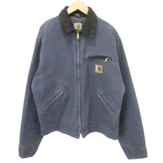 カーハート(carhartt)のカーハート デトロイトジャケット ブルゾン USA製 M ブルー系 ■U90(ブルゾン)