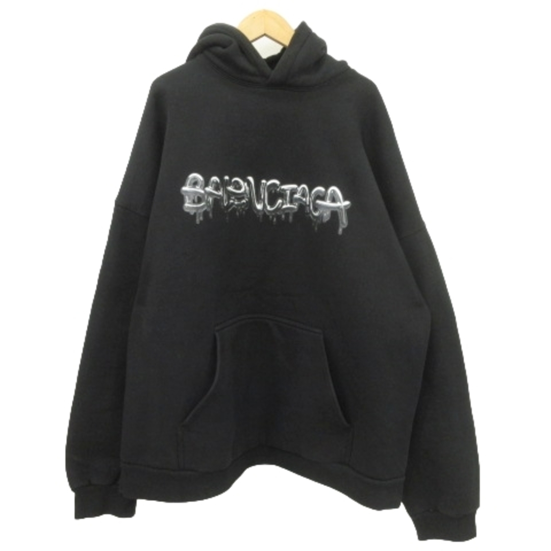 Balenciaga(バレンシアガ)のバレンシアガ 22SS パーカー フーディ プルオーバー 3 黒 ■U90 メンズのトップス(パーカー)の商品写真