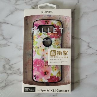 Xperia XZ2 Compact 用　耐衝撃カバー　フラワー ピンク　新品(Androidケース)