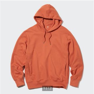 ユニクロ(UNIQLO)のユニクロ スウェットプルパーカ XL オレンジ(パーカー)