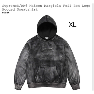シュプリーム(Supreme)のMargiela Foil Box Logo Hooded Sweatshirt(パーカー)