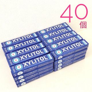 ロッテ　キシリトール　粒ガム　フレッシュミント　40個(口臭防止/エチケット用品)