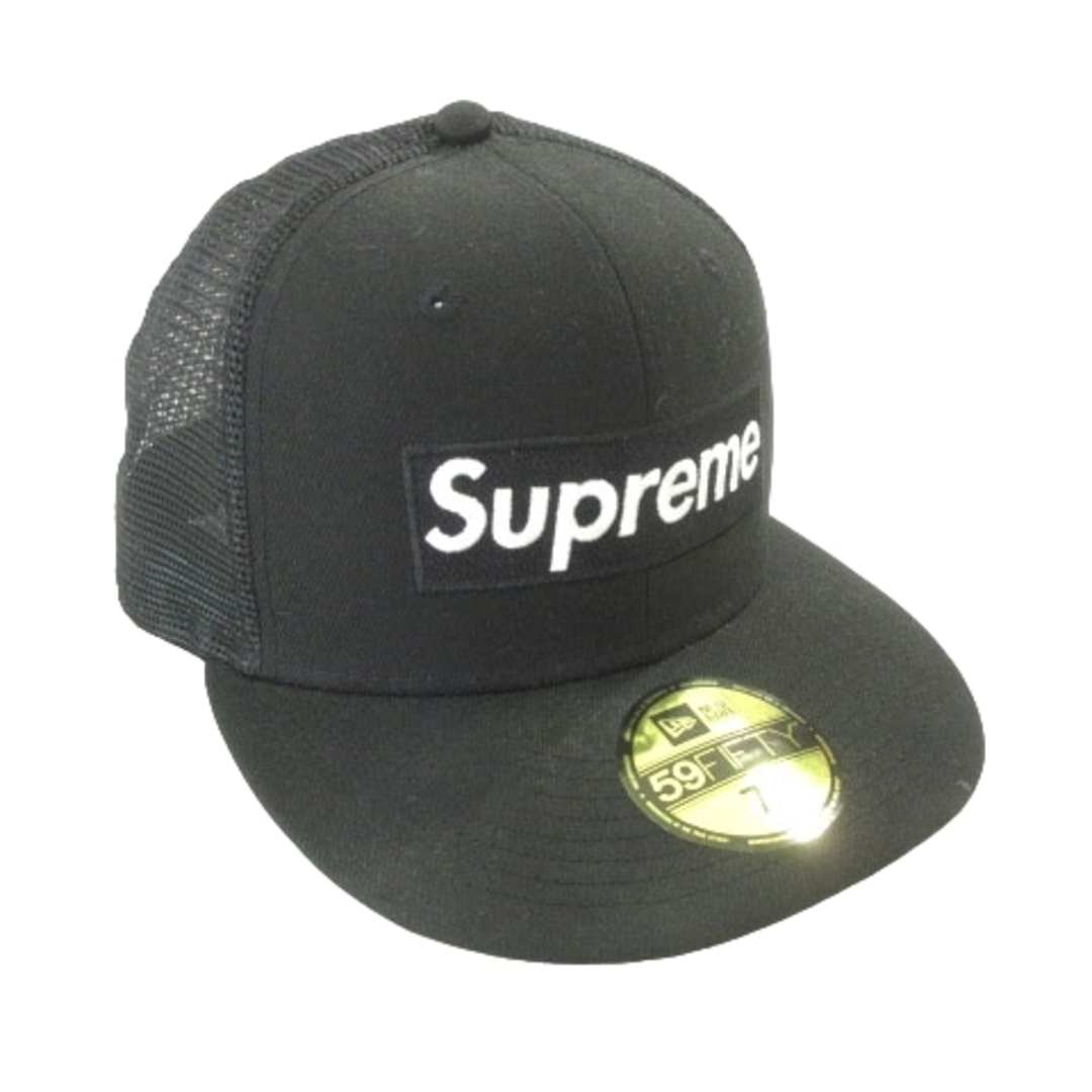 Supreme(シュプリーム)のシュプリーム ニューエラ ボックスロゴ メッシュ キャップ 7.5 黒 ブラック メンズの帽子(その他)の商品写真