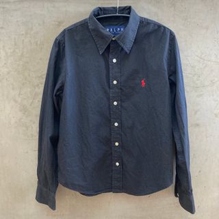 ラルフローレン(Ralph Lauren)のRalph Lauren ラルフローレン　レディース　長袖シャツ　ブラック(シャツ/ブラウス(長袖/七分))