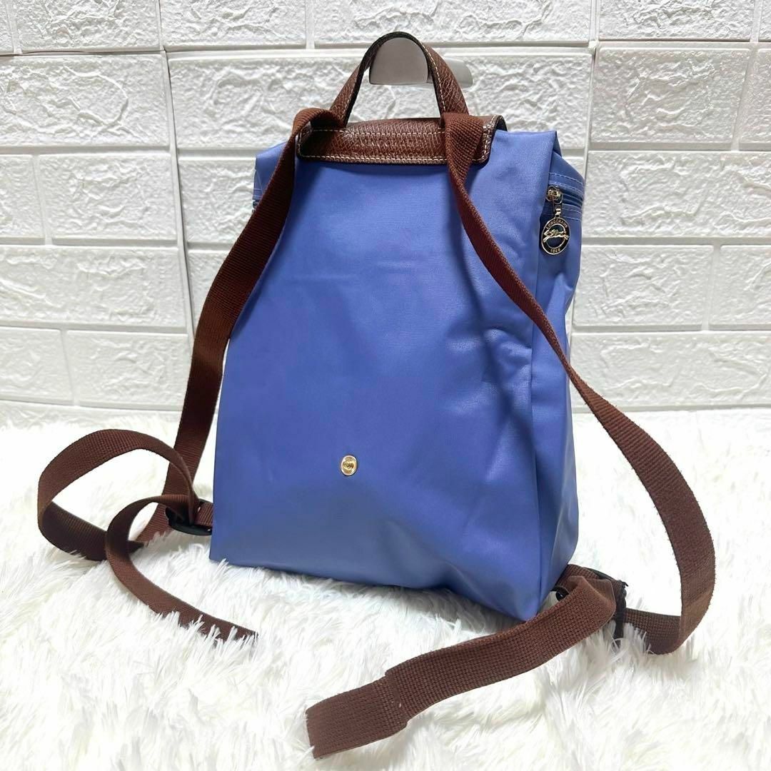 LONGCHAMP(ロンシャン)のロンシャン　プリアージュ　リュック　バックパック　ナイロン　ブルー レディースのバッグ(リュック/バックパック)の商品写真