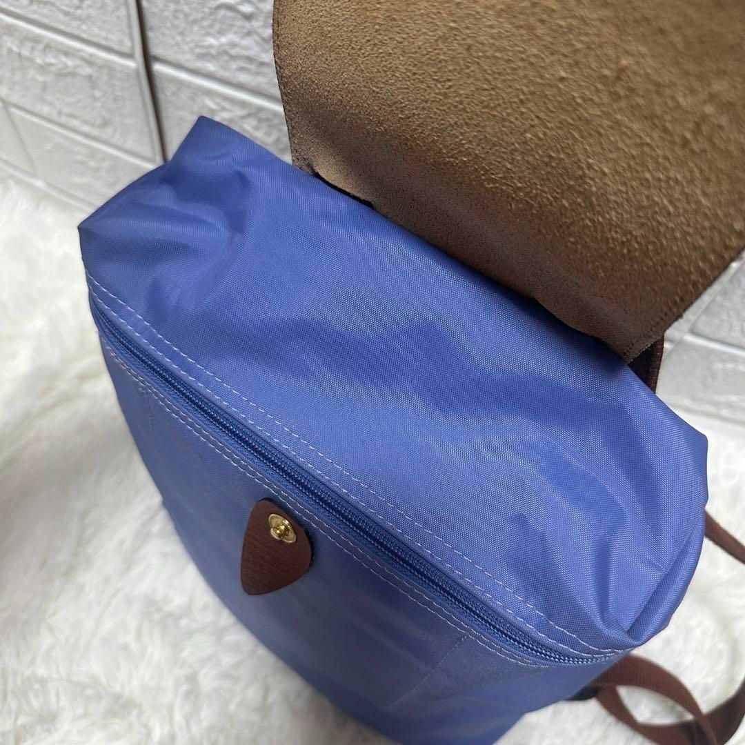 LONGCHAMP(ロンシャン)のロンシャン　プリアージュ　リュック　バックパック　ナイロン　ブルー レディースのバッグ(リュック/バックパック)の商品写真