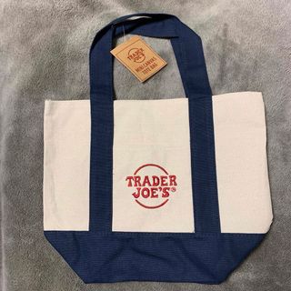 Trader Joe’s トレーダージョーズ  ミニトートバッグ　ネイビー　紺(トートバッグ)