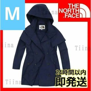 ザノースフェイス(THE NORTH FACE)のM 韓国 紺 ネイビー ノースフェイス パーカー ジャケット レインコート(トレンチコート)