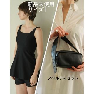 クラネ(CLANE)の新品未使用・ノベルティセット CLANE フレア水着 サイズ1 Black(水着)