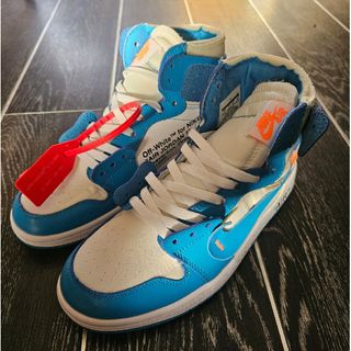 ジョーダン(Jordan Brand（NIKE）)のOff-WhiteNikeAirJordan1ナイキエアジョーダンオフホワイト(スニーカー)