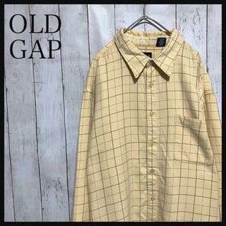 ギャップ(GAP)のオールド ギャップ 長袖チェックシャツ90sマチ付Z1146(シャツ)