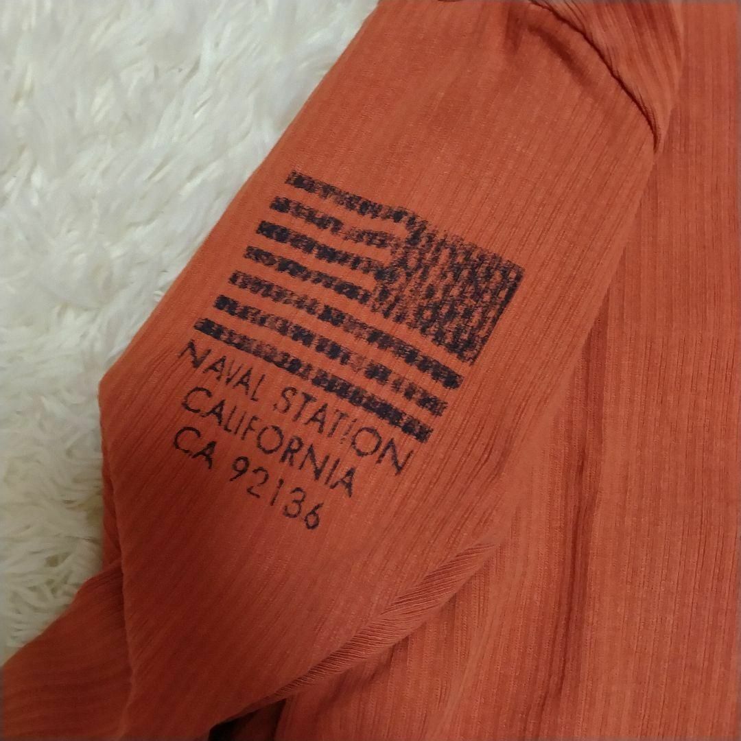 AVIREX(アヴィレックス)のAVIREX ロンT XL オレンジ メンズのトップス(Tシャツ/カットソー(七分/長袖))の商品写真