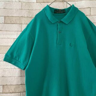 フレッドペリー(FRED PERRY)のフレッドペリー イングランド製 ポロシャツ 半袖 刺繍 グリーン XL(ポロシャツ)