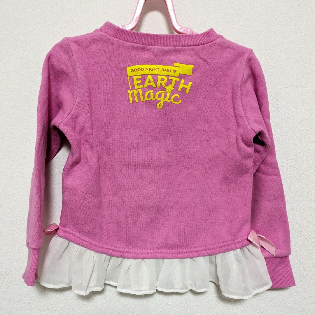 EARTHMAGIC(アースマジック)の【110】アースマジック　トレーナー キッズ/ベビー/マタニティのキッズ服女の子用(90cm~)(Tシャツ/カットソー)の商品写真