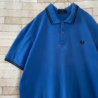 フレッドペリー(FRED PERRY)のフレッドペリー イングランド製 ポロシャツ 半袖 刺繍 XL(ポロシャツ)