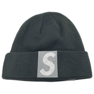 シュプリーム(Supreme)のSUPREME シュプリーム 21SS New Era Swarovski S Logo Beanie ニューエラ スワロフスキー Sロゴ ビーニー ニットキャップ ブラック アクリル(ニット帽/ビーニー)