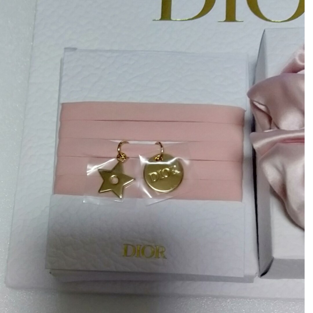 Christian Dior(クリスチャンディオール)の[チャーム⑥]MissDiorブレスレット＆シュシュ＆リボン付きショップ袋 レディースのヘアアクセサリー(ヘアゴム/シュシュ)の商品写真