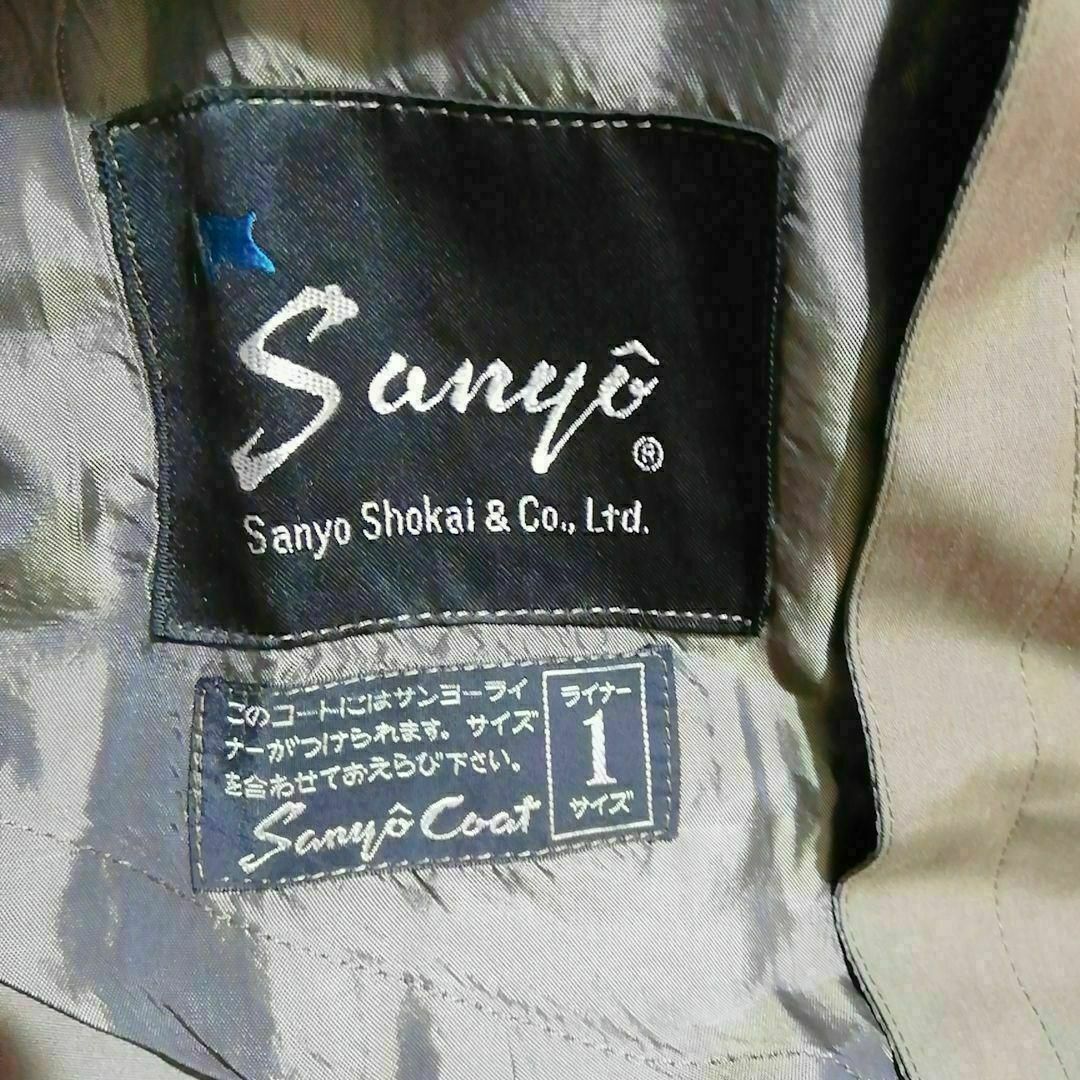 SANYO(サンヨー)のSANYO 極上美品　トレンチコート　Мサイズ　ブラウン色系 レディースのジャケット/アウター(トレンチコート)の商品写真