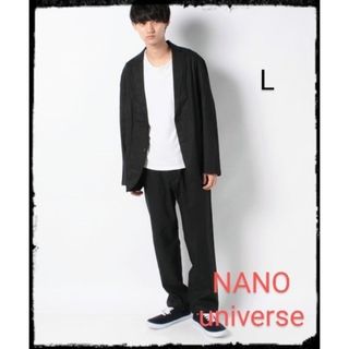 ナノユニバース(nano・universe)のNANO universe【美品】：リネン混ストレッチ イル・ビリキーノ(セットアップ)