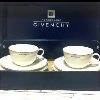 新品GIVENCHY カップ＆ソーサー  ＆プレートペアモーニングセット2セット