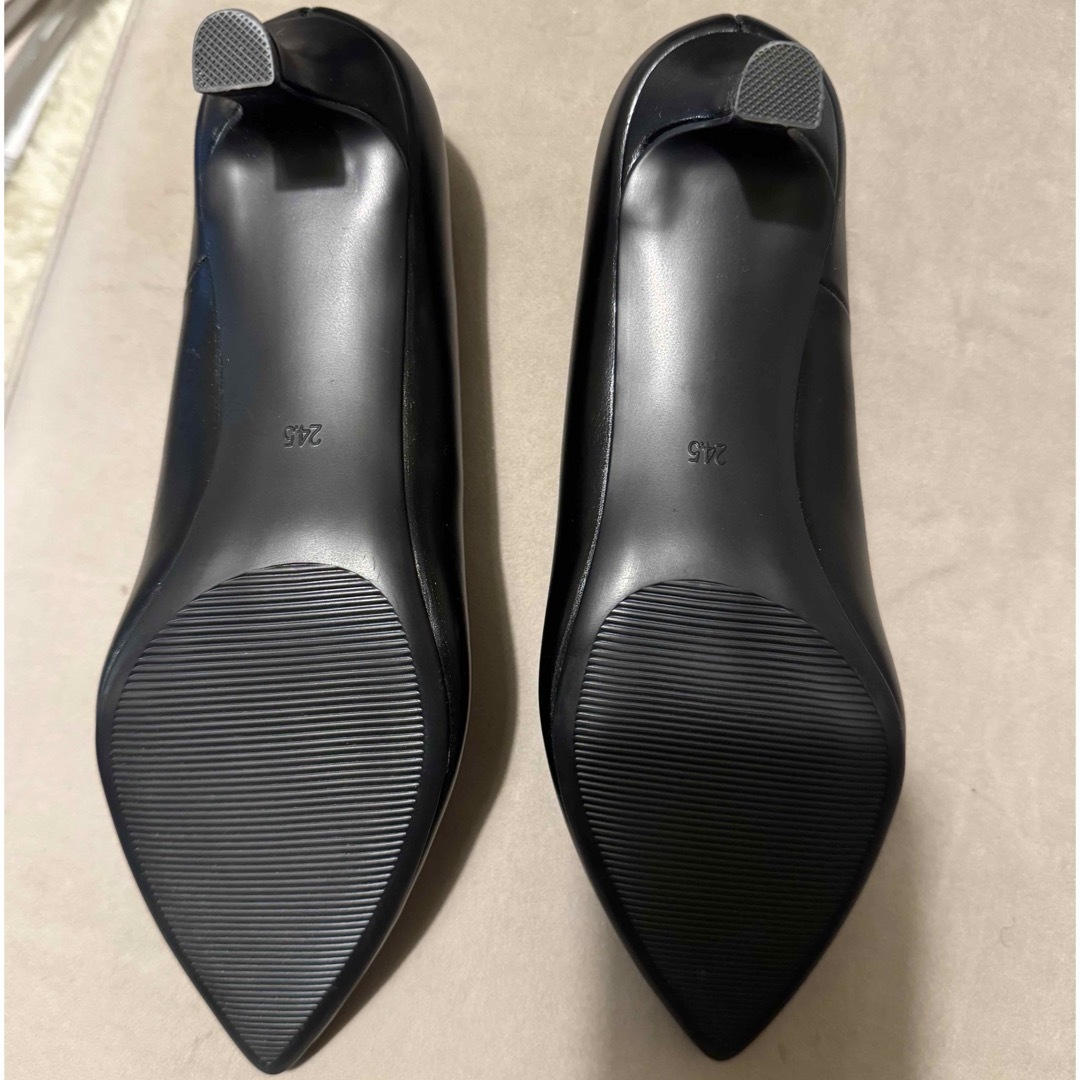 GU(ジーユー)のGU マシュマロパンプス　black 24.5 レディースの靴/シューズ(ハイヒール/パンプス)の商品写真