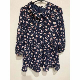 アーヴェヴェ(a.v.v)のa.v.v 花柄 ワンピース 120cm 春服 シフォンワンピース(ワンピース)