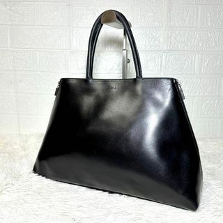 フルラ(Furla)のフルラ　FURLA トートバッグ　ハンドバッグ　黒　ロゴ型押し(トートバッグ)