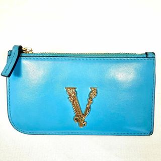 ヴェルサーチ(VERSACE)のヴェルサーチ✨VERSACE レターV レザー コインケース フラグメントケース(コインケース/小銭入れ)