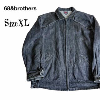 ダブルタップス(W)taps)の希少XL★68＆BROTHERS デニムジップアップジャケット デニムジャケット(Gジャン/デニムジャケット)