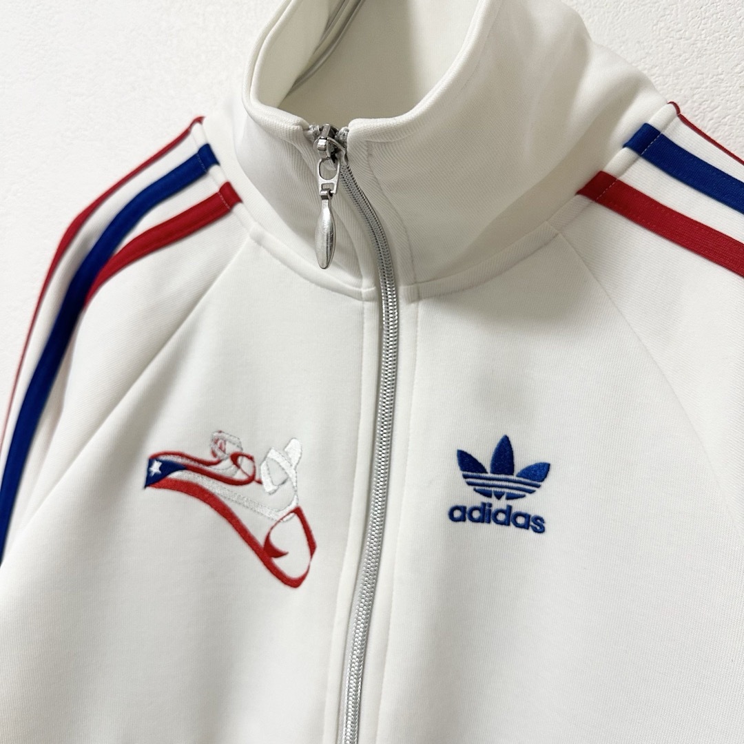 adidas(アディダス)の極美品★adidas/アディダス★ジャージ★プエルトリコ/サンファン★白赤青★M レディースのトップス(その他)の商品写真